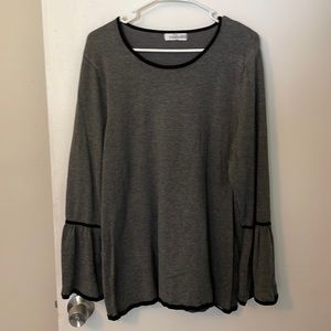 Calvin Klein long bell sleeved top size XL
